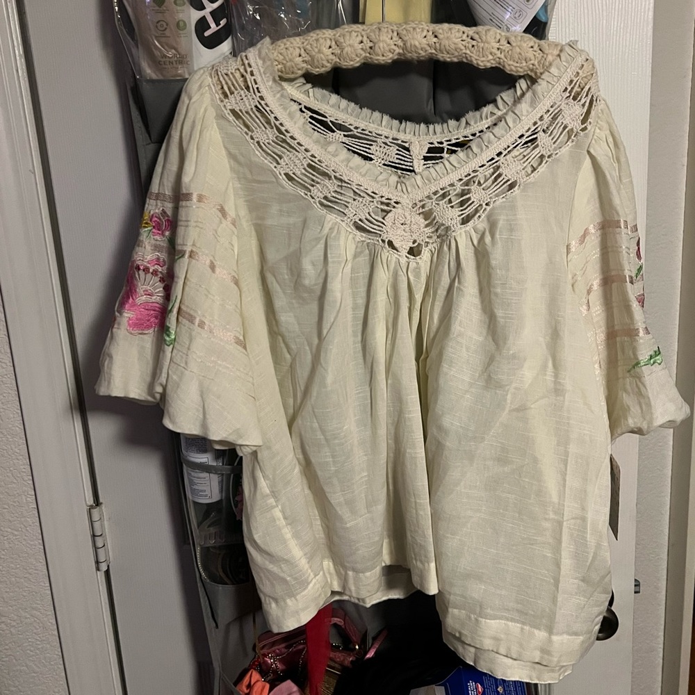 NWT Whimsical Free People Shirt 🌸